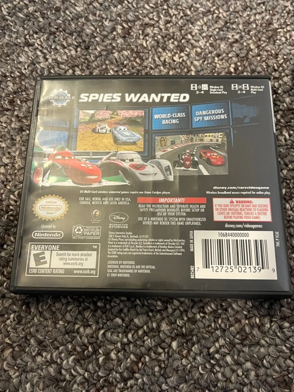 Cars 2 ds game